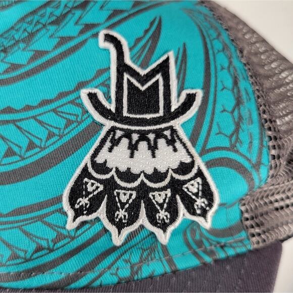 Double Portion Supply Snapback Trucker Mesh Adjustable Hat - Picture 2 of 8